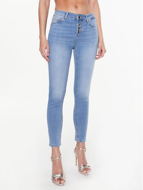 Liu Jo Liu Jo Teksad UA3006 D4538 Sinine Skinny Fit