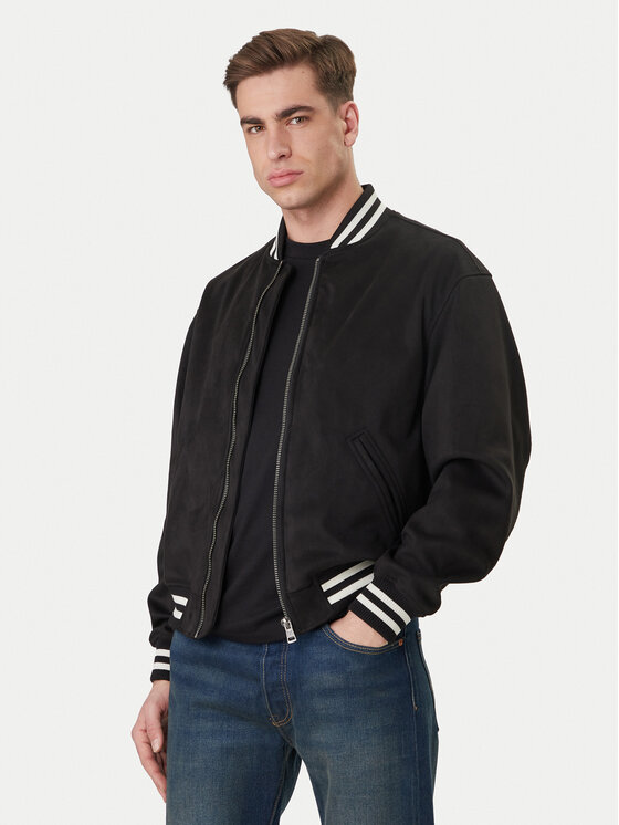 Guess Jeans Guess Jeans Bomber M6RL0J WJ842 Nero Regular Fit