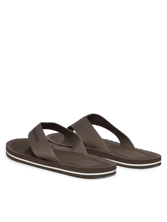 Calvin Klein Calvin Klein Varbavahesandaalid Logo Webbing Strap HM0HM02106 Pruun