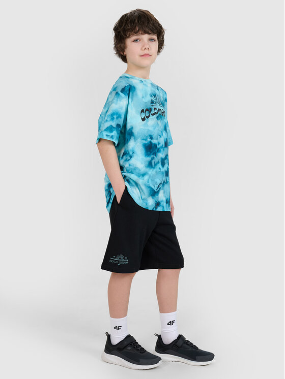 4F 4F Szorty sportowe VIBRANT WARMTH Czarny Oversize