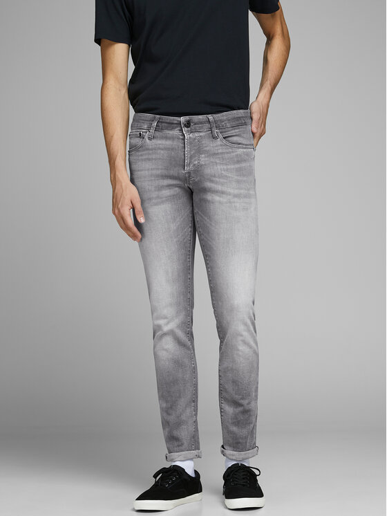 Jack&Jones Džinsi Glenn 12147024 Pelēks Slim Fit