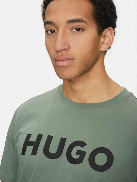 HUGO HUGO T-Shirt Dulivio 50467556 Zielony Regular Fit