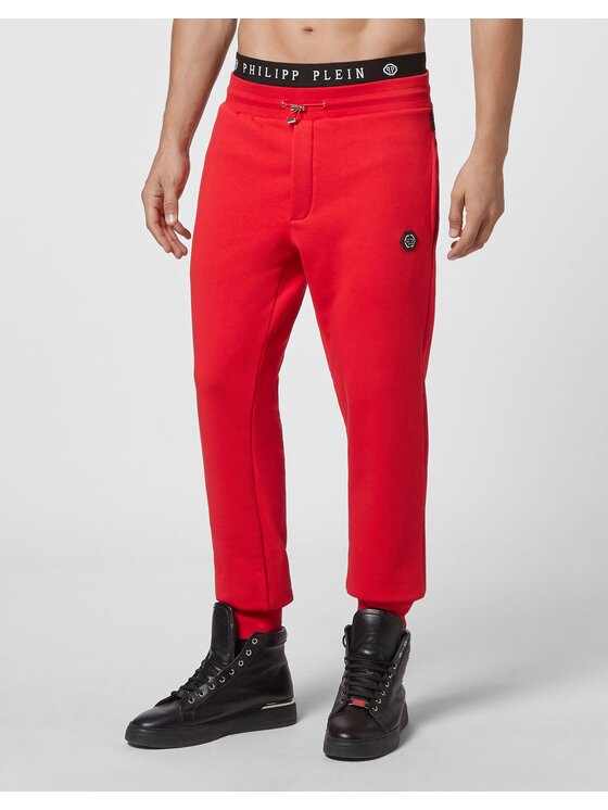PHILIPP PLEIN PHILIPP PLEIN Spodnie dresowe 7169 Czerwony Jogger Fit