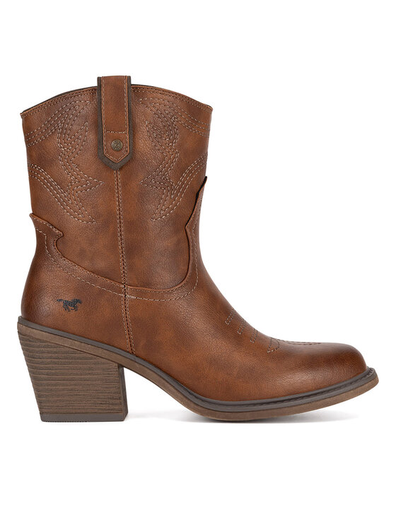 Cizme și botine cowboy Mustang 1479-502-307 Maro