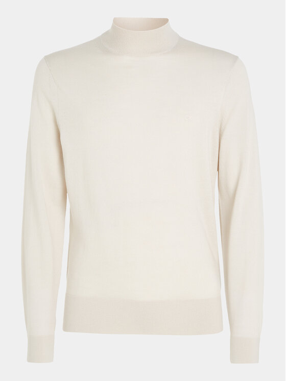 Calvin Klein Calvin Klein Sweter Superior K10K110424 Beżowy Regular Fit