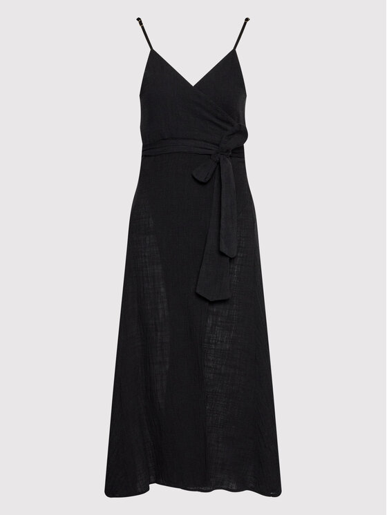 Malai Malai Vestito da spiaggia Mar C83001 Nero Regular Fit