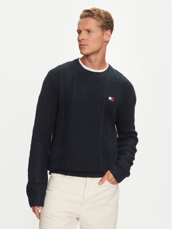 Pullover Tommy Jeans, Größe L Dunkelblau DM0DM19440