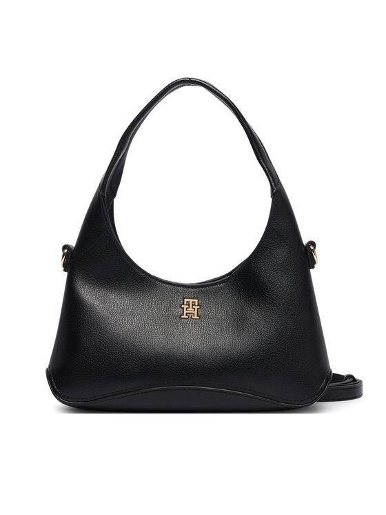 Tommy Hilfiger Tommy Hilfiger Handtasche Th Everyday Mini Hobo AW0AW19185 Schwarz