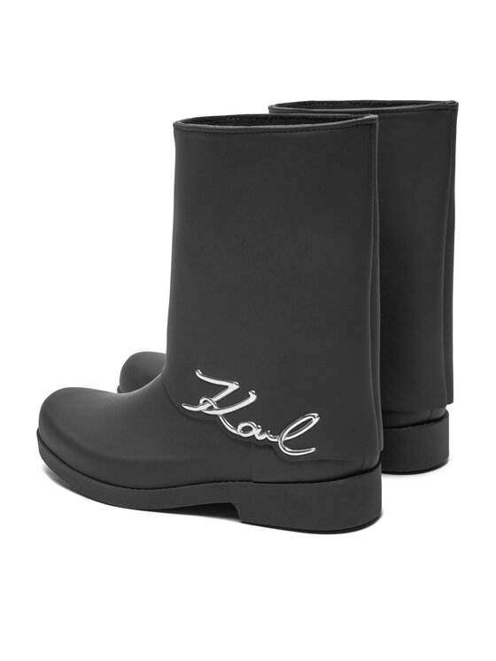 KARL LAGERFELD KARL LAGERFELD Holínky Kalosh KL47064 Černá