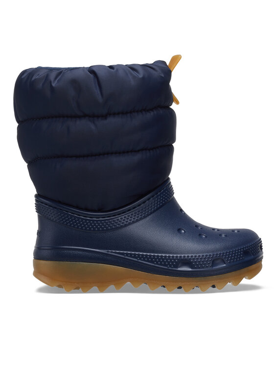 Crocs Snehule Classic Neo Puff Boot T 207683 Modrá