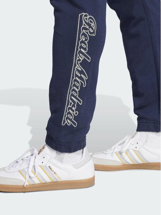 adidas adidas Spodnie materiałowe Originals Real Madrid Błękitny Regular Fit
