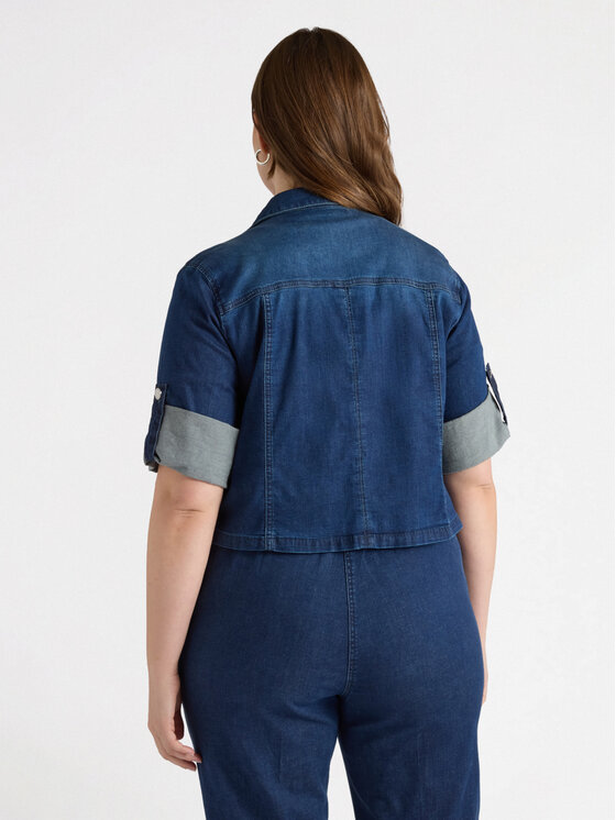 Fiorella Rubino Fiorella Rubino Giacca outdoor R498T001215N024 Blu Boxy Fit