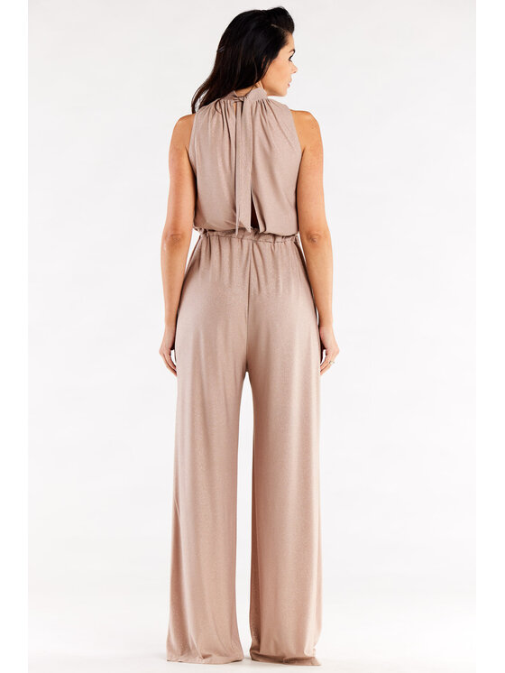 Awama Awama Jumpsuit A555 Beige Basic Fit