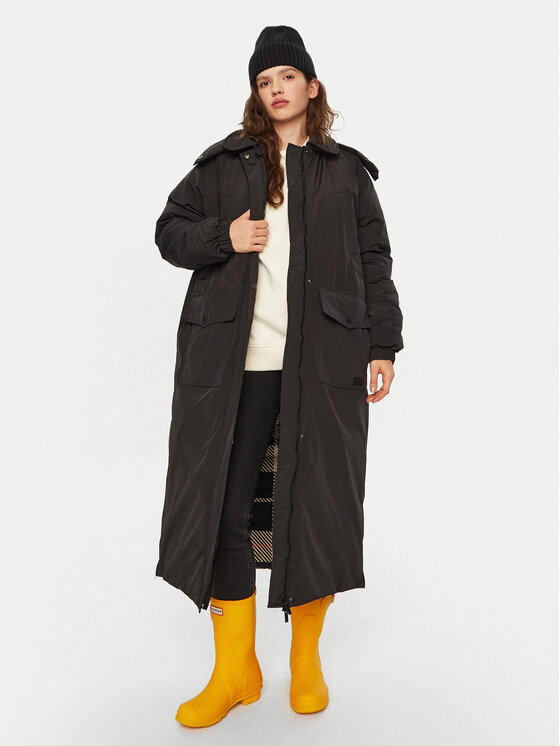 Hunter Hunter Átmeneti kabát HARW0014242 Fekete Regular Fit
