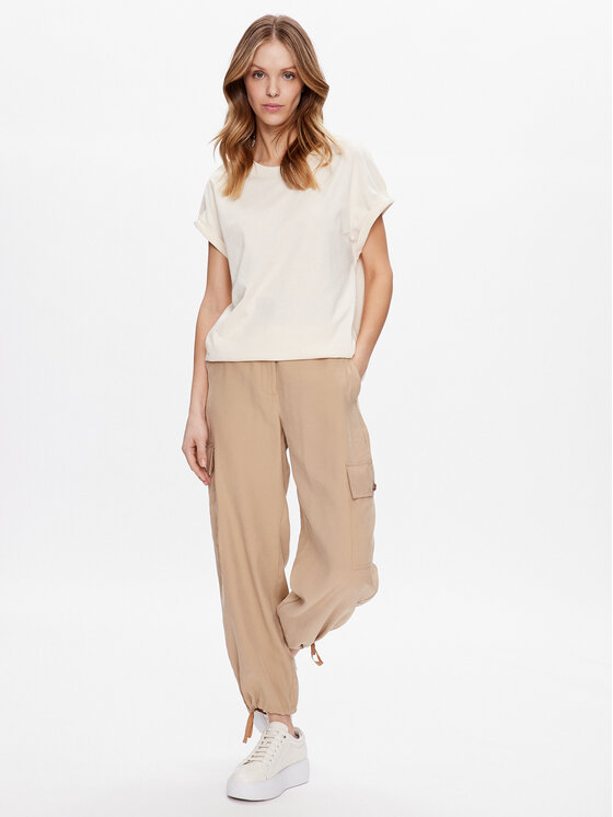 Outhorn Outhorn T-krekls TTSHF426 Écru Regular Fit