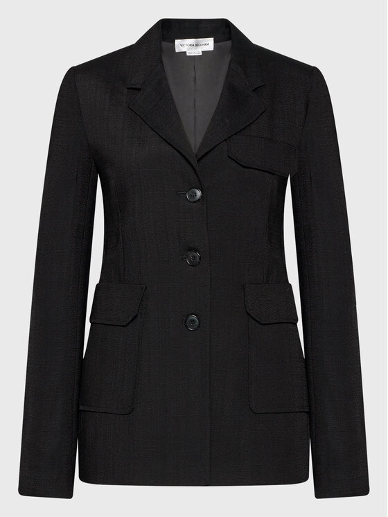 Victoria Victoria Beckham Marynarka 1322WJK003381B Czarny