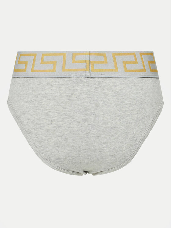 Versace Versace Klasične spodnje hlačke Greca 1001381 Siva