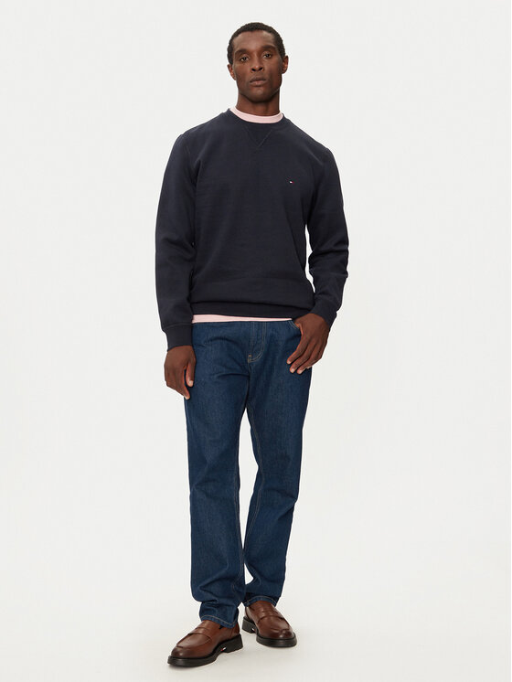 Tommy Hilfiger Tommy Hilfiger Pulóver Essential MW0MW37232 Sötétkék Regular Fit
