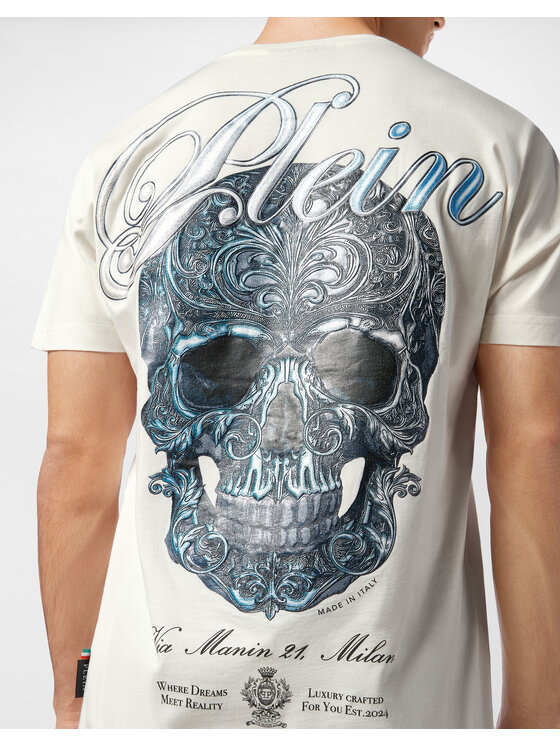 PHILIPP PLEIN PHILIPP PLEIN T-Shirt 27141 Biały Regular Fit