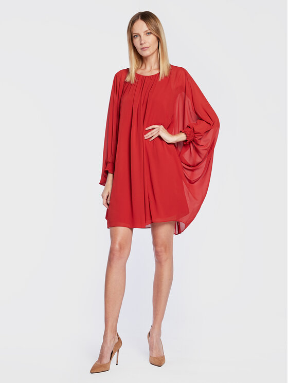 NAF NAF NAF NAF Koktel haljina Ktoday THNR35 Crvena Relaxed Fit