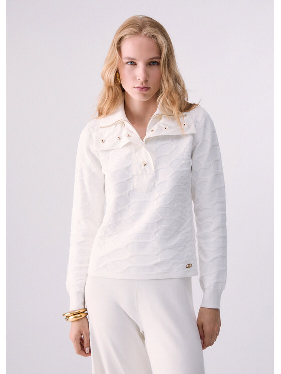Liu Jo Liu Jo Bluza TF6229MS49I10701 Biały Regular Fit