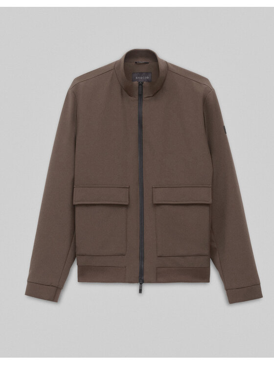 Borgio Borgio Kurtka bomber moretta_bz Beżowy Slim Fit