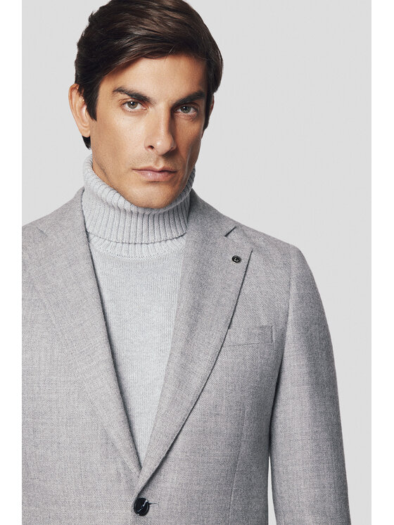 Lancerto Lancerto Marynarka Hesperia MA073224000004 Szary Slim Fit
