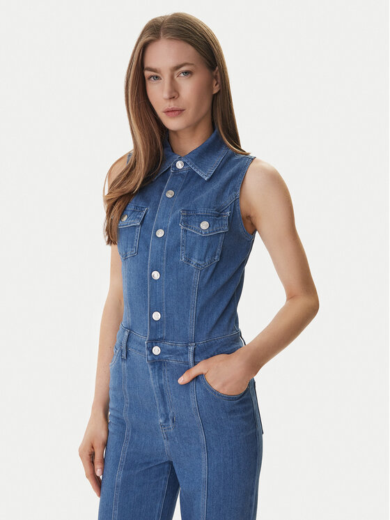 Guess Guess Jumpsuit W6GK74 D0874 Blu Regular Fit