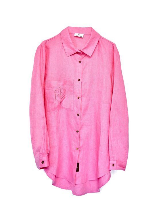 La Michaux La Michaux Košile GISELE linen Růžová
