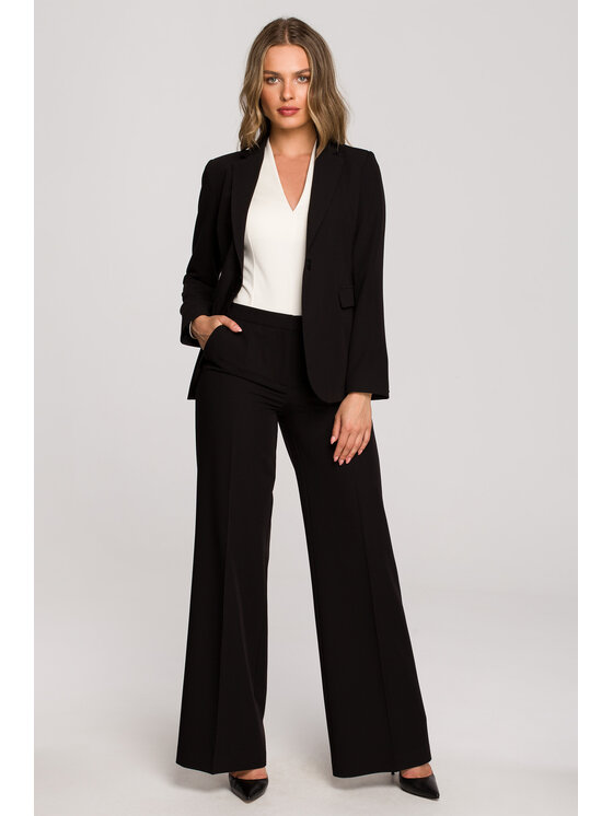 Stylove Stylove Marynarka S310 Czarny Regular Fit
