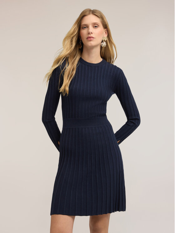 Motivi Motivi Abito da sera 760QW001639N034 Blu Flared Fit