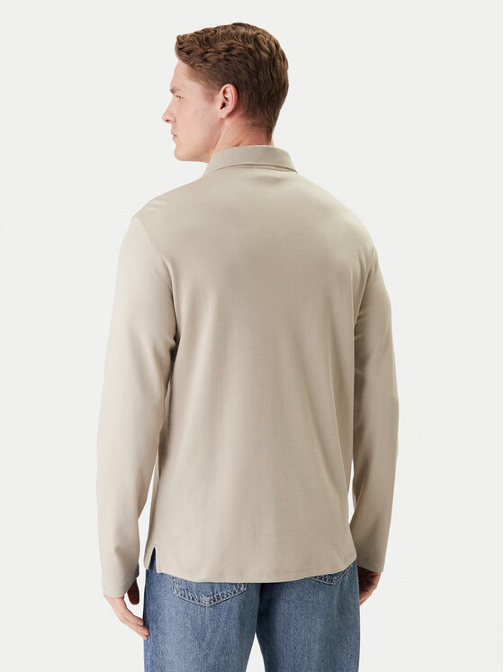Calvin Klein Calvin Klein Polokošeľa LV040EM909 Béžová Regular Fit