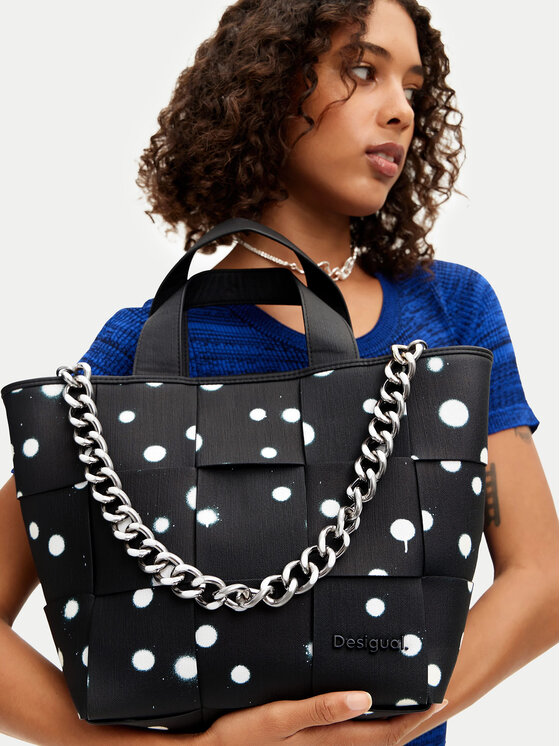 Desigual Desigual Ročna torba 24SAXP60 Črna