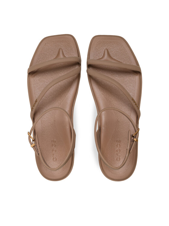 Crocs Crocs Босоніжки Miami Ankle Strap Sandal 212256 Темно-бежевий