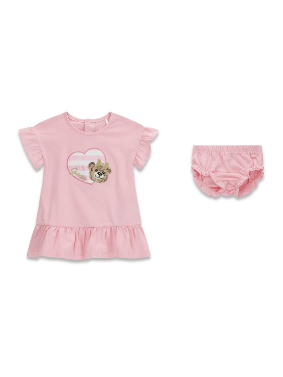Guess Kids Guess Kids Φόρεμα 181325 Ροζ Classic Fit