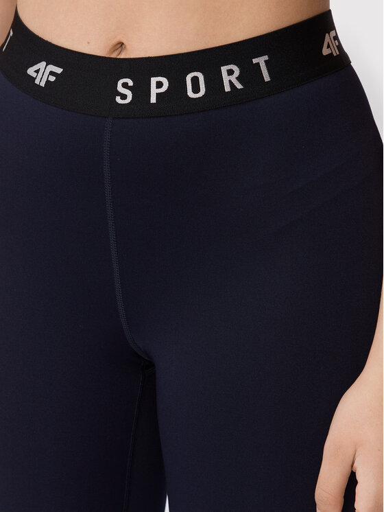 4F 4F Legginsy H4Z22-SPDF351 Granatowy Slim Fit