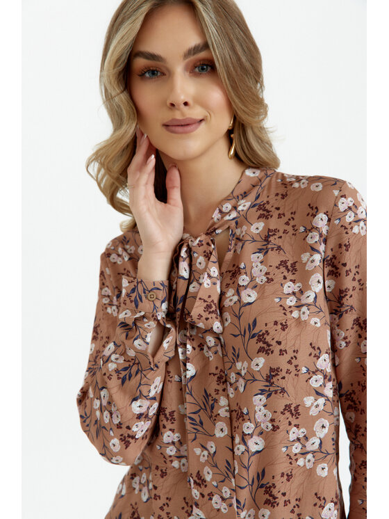 Stylove Stylove Blúzka S389 Béžová Curvy Fit