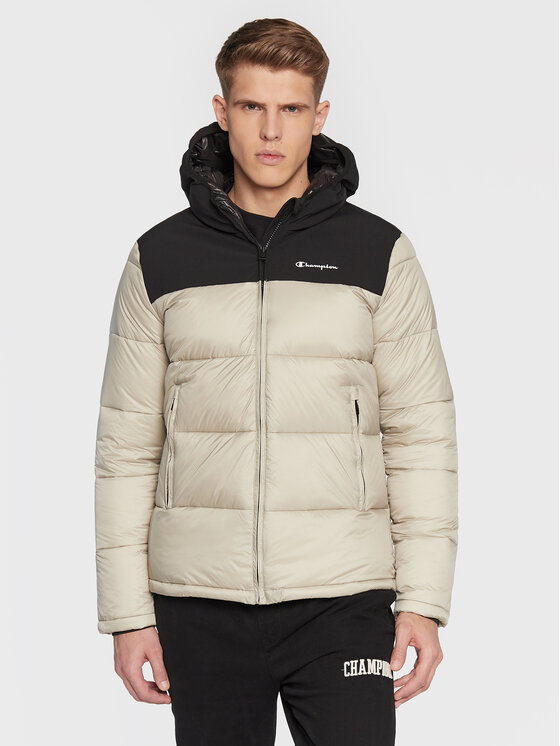 Champion Champion Kurtka zimowa Script Logo 218080 Beżowy Regular Fit