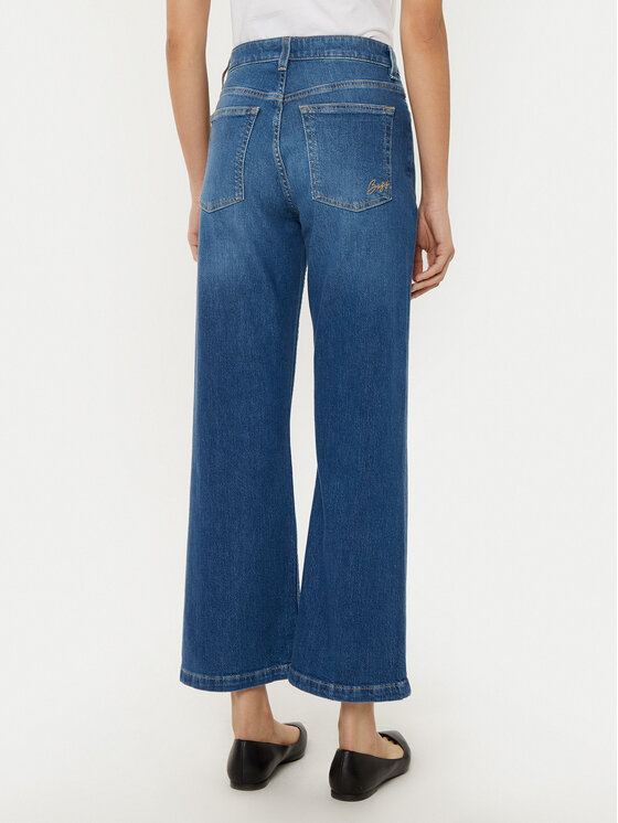 BOSS BOSS Jeans hlače Soft Kick 50529983 Mornarsko modra Flare Fit