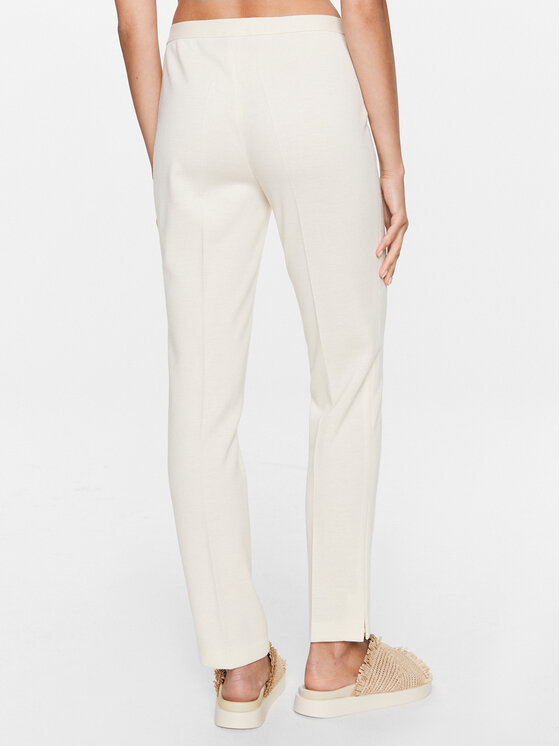 Luisa Spagnoli Luisa Spagnoli Hlače Minuendo 539802 Écru Regular Fit