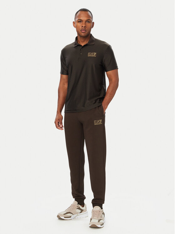 EA7 Emporio Armani EA7 Emporio Armani Polo särk 7M002256 AF26529 U6027 Tumepruun Regular Fit