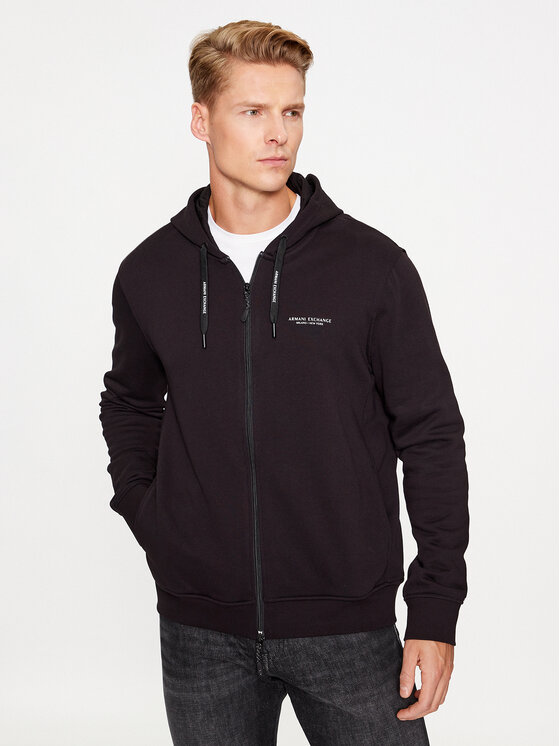 Armani Exchange Armani Exchange Mikina 8NZM95 ZJKRZ 1200 Černá Regular Fit