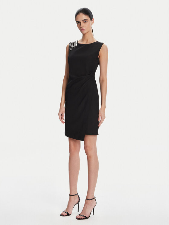 Artigli Artigli Sukienka koktajlowa ACAB000805 002 Czarny Regular Fit