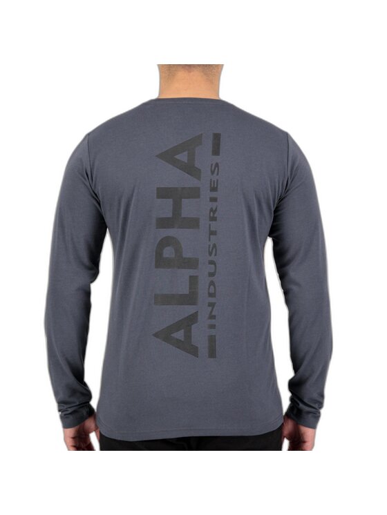 Alpha Industries Alpha Industries Longsleeve AI.116571-136-XL Szary Slim Fit