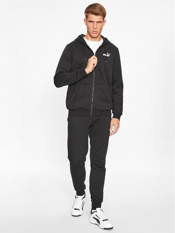 Puma Puma Bluza Ess Small Logo 586702 Czarny Regular Fit