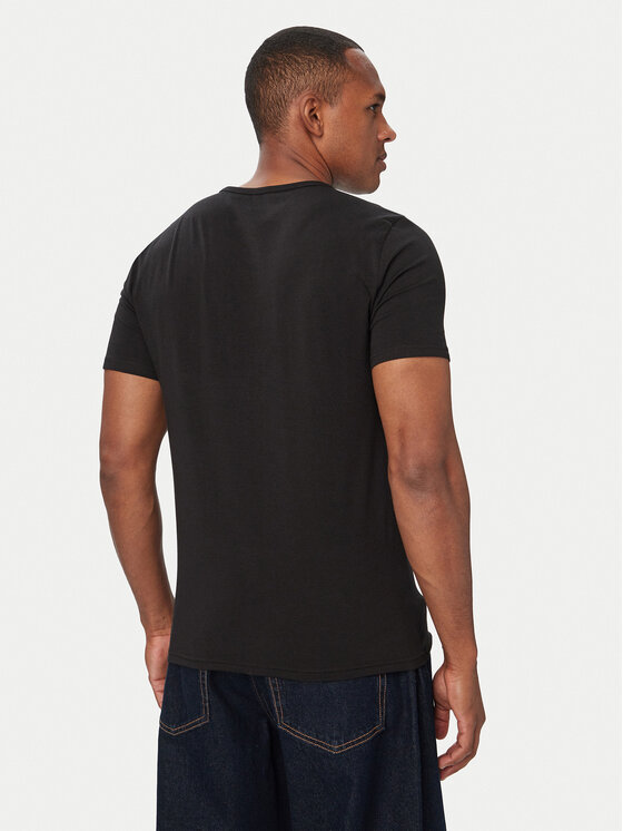 Tommy Hilfiger Tommy Hilfiger Marškinėlių komplektas UM0UM03929 Juoda Slim Fit