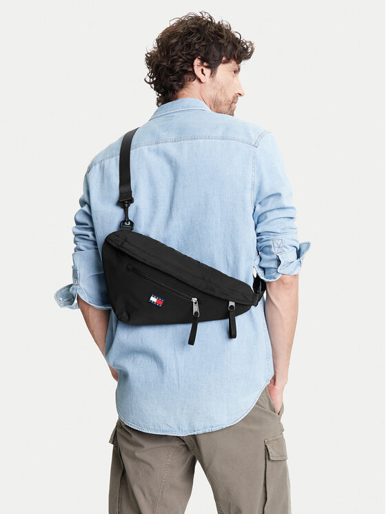 Tommy Jeans Geantă crossover Tjm Urban Sling Bag AM0AM13392 Negru
