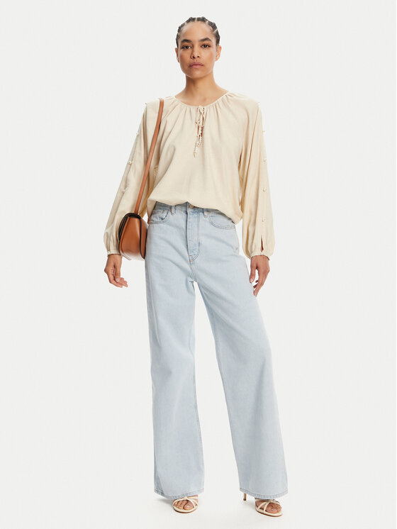 TWINSET TWINSET Blúz 251LM2QFF Bézs Regular Fit
