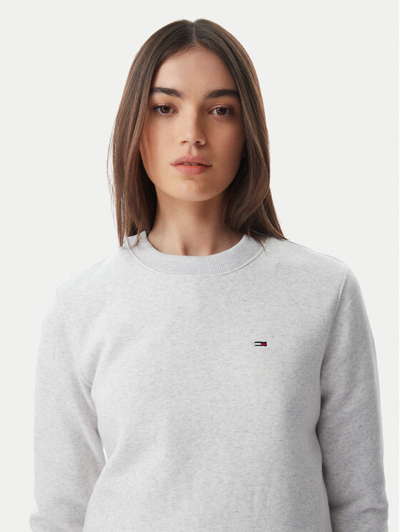 Tommy Jeans Tommy Jeans Felpa Flag DW0DW19959 Grigio chiaro Regular Fit