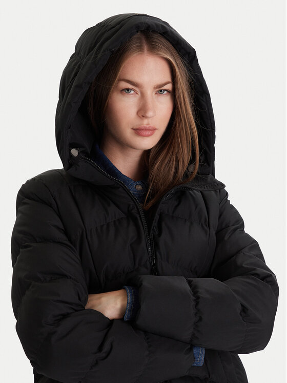 Geox Geox Geacă de iarnă Anylla W4628P T3144 F9000 Negru Regular Fit